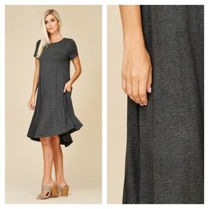 Annabelle Short Sleeve A Line Swing Dress